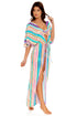 Luli Fama Heat Waves LONG OPEN TUNIC
